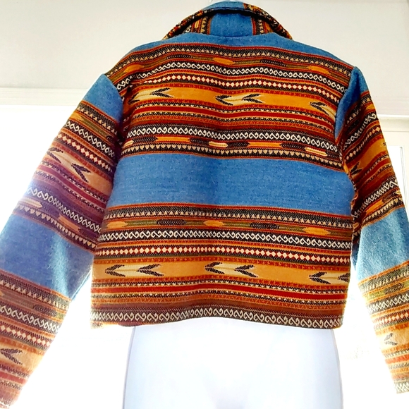 PACO SOLÉR- Rare Paco Solér Womens Medium Vintage Aztec Navajo MultiColor Jacket - Picture 2 of 15